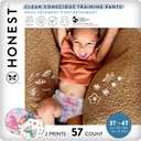 The Honest Company Clean Conscious Training Pants for Sensitive Skin | Hypoallergenic, Fragrance Free | Magical Moments + Butterfly Kisses | Size 3T/4T (32-40 lbs), 57 Count
