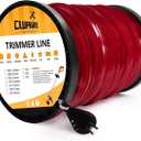 Cluparis 5-Pound Heavy Duty Square Trimmer Line .155-inch-by-492-ft Commercial String Trimmer Line in Spool, 0.155" Nylon Weed Eater String with Line Cutter, Red
