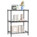 IZEUK 3 Tier Shelf, Heavy Duty Steel Wire Shelving Unit for Home, Kitchen, Laundry Room Organization, Office Storage Rack (17.7" W x 11.8" D x 26.3" H, 450LBS, Grey)
