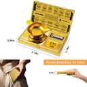 GRAM PRES High Precision Milligram Scale,50g/0.001g Digital Mini Pocket Gram Scale,Mg Scale for Weighing Powders,Jewelry, Medicine, Gem, Reloading,Gold Scale with Cal Weight, Tweezer and Tray