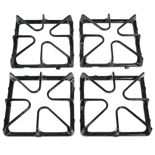 Premium WB31K10034 Gas Range Surface Burner Grates Replacement Parts For GE Stove Parts General Electric Cooktop Parts Cast Iron Gas Stove Rack, Top Burner Rack Sets 4-Pack