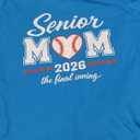 Women's Baseball Senior Mom 2026 Final Inning Baseball Mama Senior V-Neck T-Shirt S