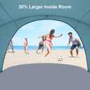 Gorich Beach Tent Sun Shelter with UPF50+ UV Protection for 1-2/3/4-5/6-7 Person, Lightweight & Portable Beach Shade Canopy with 2 Zippered Doors, Easy Setup Family Beach Umbrella