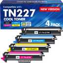 TN227 TN-227BK/C/M/Y High Yield Toner Cartridge 4 Pack:Compatible Replacement for Brother TN 227 TN-227 TN-223BK/C/M/Y TN223 for HL-L3270CDW MFC-L3770CDW HL-L3290CDW MFC-L3750CDW HL-L3210CW Printer