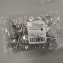 Romeda 30mm Silver Cabinet Knobs - 18 Pieces Drawer Pulls for Dressers, Kitchen, Cabinets With Screw (Round-type Silver)