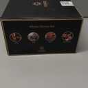 GLASKEY Whiskey Glasses Set of 4,Rock Glasses,11 oz Lead-Free Crystal Bourbon Glass,Old Fashioned Glass for Bourbon,Cognac,Irish Whisky,Personalised Whisky Glass Gift Set for Men,Dad,Brother