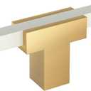 Amerock Urbanite 2-3/4 inch (70mm) Length Champagne Bronze/White Cabinet Knob, BP67CZWHT