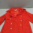 GRACE KARIN Girls Dress Coat Lapel Wool Blend Long Winter Jackets with Pockets Belt 6-14Y (7 Years, Red)