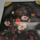 Voxitura Vintage Fall Floral Wall Art Canvas, Rustic Farmhouse Wildflower Wall Decor Living Room Bathroom, Autumn Moody Paintings Pictures Prints Framed Decorations for Bedroom Thanksgiving 12x15in