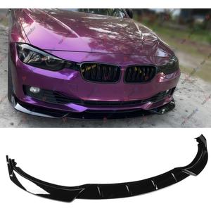 3Pcs Front Bumper Lip Compatible with BMW F30 F35 2016-2019, Fits for 318i 320i 328i 330i 328d 330e, Air Dam Lower Chin Spoiler Splitter, Protection Body Kit (Glossy Black)