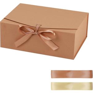 STOBOCTER Gift Box,18x15x6 Gift Boxes with Lids for Presents,Magnetic Gift Box for Wrapping,Birthday, Wedding, Bridesmaid Proposal, Christmas,Includes Ribbon,Card