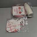 Pickmesh Galentines Day Decorations 97 Pcs Pink Rose Glitter Happy Galentine's Day Decorations Set Include Banner, Plates, Napkins, Cups Heart Banner for Ladies Gang Valentines Party Serve 24