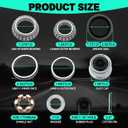 2 Sets 3500lb Trailer Bearing Kit L68149 L44649 Trailer Axle Kit,Boat Trailer Bearing Kit 171255TB Seal Fits for 1-3/8'' to 1-1/16'' Trailer Wheel Bearings 1.98" Dust Caps and Rubber Plugs Cotter Pins
