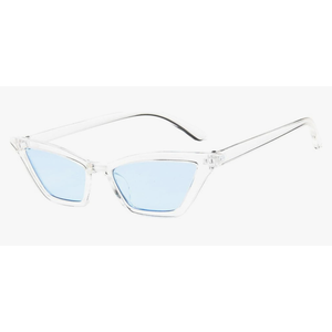 FYTUP Small Frame Jelly Color Cat Eye Sunglasses Women Men UV400 For Outdoor Sports Running And Riding