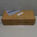 Exterior Door Handles, Gold Front Door Handle, Entry Door Handle Adjustable Bottom, Entrance Door Handle, Lower Half Grip, Reversible Lever for Front Door, Polished Brass