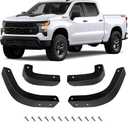 Mud Flap Delete Fit for Chevy Silverado 2019-2025,Mud Guards Mudflaps Delete Compatible with Chevrolet Silverado 1500 Accessories 2019-2025