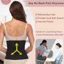 Waist Trainer for Women Lower Belly Waist Cincher for Women Tummy Control Girdle Hourglass Body Shaper Upgraded Waist Cincher Shapewear with Steel Bones Extender (Black, XL)