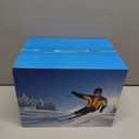 Ski Rack 4Pack, Ski/Snowboard Wall Mount, Skateboard Wall Mount, Fits Any Ski/Snowboard, Holds Up to 100lbs, Winter Gear Organizer, Vertical Ski Storage Rack for Home & Garage (Orange-Black, Orange-Blue, Yellow-Red)