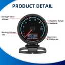 MH Tachometer 2.5" 60mm 9000RPM Boat Tachometer RPM Gauge Multicolor Backligt for AUTO Car Truck Marine