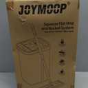 JOYMOOP Mop and with Wringer Set, Hands Free Flat Floor Mop and, with 3 Washable Microfiber Pads, Wet and Dry Use, Floor Cleaning System