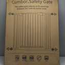 Cumbor 36" Extra Tall Baby Gate for Dogs and Kids with Wide 2-Way Door, 29.7"- 46" Width, and Auto Close Personal Safety for Babies and Pets, Fits Doorways, Stairs, and Entryways, White (29.7-46"W x 36"H)