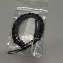 Black Paracord Bracelet for Men | Adjustable Gift for Him | Black Clasp Color 1