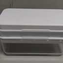 Push Big Ice Cube Tray for Freezer with Lid & Bin, 8 Large Ice Cube Molds Silicone Maker with Tong for Whiskey, Bourbon, Cocktail (BLACK, GIANT PUSH 1 TRAY SET)