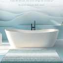 Large Bathroom Rugs Non Slip, Chenille Bath Mat Shower Rug Soft Water Absorbent Bathmat Bath Rug in Front of Bathtub Sink Bathroom Floor, Quick Dry Machine Washable, 24" x 43" Sea Green