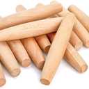 Elsjoy 12 Pack 8 Inch Small Wood Rolling Pins, Non-Stick Wooden Dough Roller Pin for Baking Pie, Cookie, Pasta, Dumpling