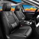 Fit 4Runner Car Seat Covers (Only for 5 Seats Version) for Select Toyota 4Runner 2025-2026 - Full Coverage Leather, Airbag Compatible, Waterproof & All Weather Seat Cushion Protector(Black)