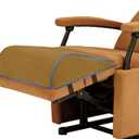 Recliner Foot Rest Cushion, Extra Large Recliner Leg Pillow with 2 Adjustable Straps, for Bed, Chair Sofa Lumbar Support Foam Wedge Pillow (Brown)