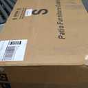 Outdoor Chair Cushions Set of 4, Waterproof Backrest and Deep Seat Cushion Set for Patio Furniture, Outdoor Sofa Replacement Cushions with Removable Cover, 24 x 24 Inch, Cream