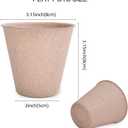JERIA 200-Pack 3.15 Inch Peat Pots for Seedling with 200 Pcs Plant Labels,Outdoor Garden Germination Nursery Pots,Biodegradable Seed Starter Pots Kits