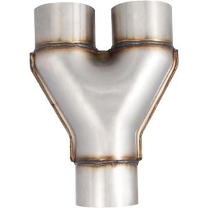MXA 3" Y Pipe Exhaust, T409 Stainless Steel 3 inches Y Pipe, Universal Exhaust Y Pipe, Mid Connector Exhaust Tubing (3"x3"x10")