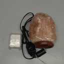 Himalayan Salt Lamp with Dimmer Switch - Natural Crystal Rock Night Light for Home Decor - Hand Carved Salt Lamp with Wooden Base - Soothing Amber Glow Night Light & Gifts (4-6LB)