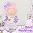 5 Pcs Stylish Set for 17cm Dolls with Fashion Hat, Skirt, Shoes and Sweater Outfit Set, Cute Doll Style Accessories Gift (Elegant,Purple)