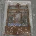 Christmas Snow Globe Lantern Greenhouse Water Glittering Globe with Little Lawn 6H Timer Function Christmas Snow Globes 3 AA Battery Operated for Christmas Festival Decorations Gifts (Greenhouse)