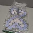 Frienda 2 Sets Artificial Cemetery Flowers Grave Stake Memorial Day Metal Gravesite Markers for Mom Dad, Outdoor Grave Spring Decorations(Heart,Blue,White)