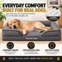The Dog's Bed Orthopedic Bolster Egg-Crate Bed, Removable Washable Cover