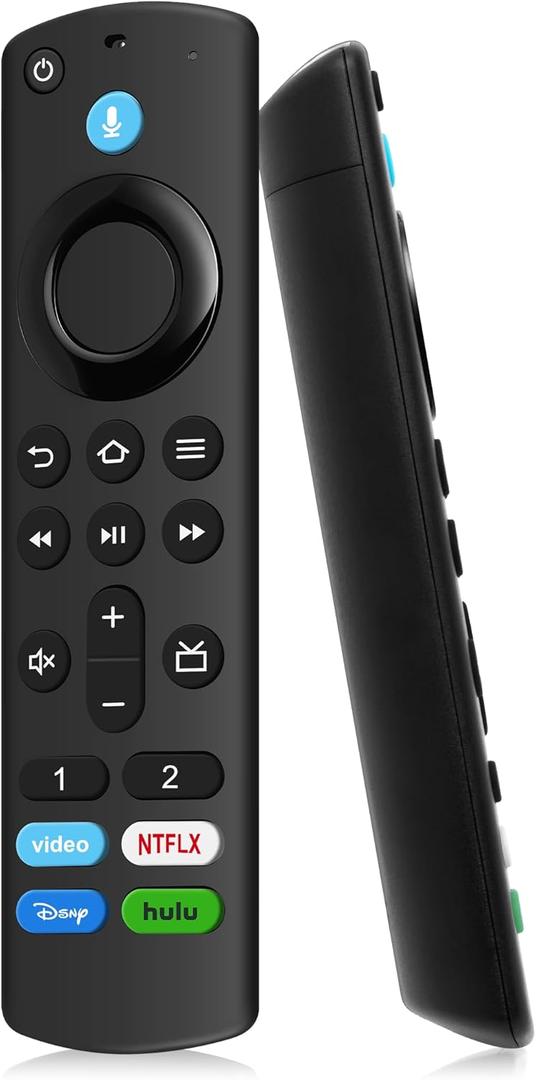 Replacement Voice Remote Control for All Fires-Smart TV Stick (2nd/3rd Gen)/Lite/HD, TV Cube (1st/2nd/3rd Gen), 4K/4K Max (1st/2nd Gen), Smart TV 3rd Gen, for All TCL, Insignia-Toshiba Smart TVs
