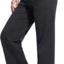 Promover Wide Leg Pants Woman Yoga Pants with Pockets Stretch Loose Casual Lounge Sweatpants Petite/Regular/Tall (Gray)