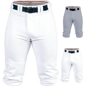 Rawlings | PRO 150 Series Baseball Pants | Knicker Fit | Youth Sizes | Solid | Multiple Colors (X-Large, White)