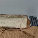 H.VERSAILTEX Reversible Quilted Sofa Cover Water Resistant Sofa Slipcover Washable Couch Cover with Non Slip Elastic Strap Furniture Protector for Kids, Dogs, Pets(Sofa, Taupe Brown/Beige)