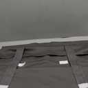 RYB HOME French Door Curtain - Blackout Privacy Thermal Insulated Window Curtain for Patio Glass Front Entry Back Door Kitchen Bedroom, Self Adhesive No Rod Needed, W26 x L69 inch, 1 Panel, Gray