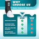 Med Spec ASO Ankle Stabilizer - Lace Up Ankle Brace for Sprained Ankle and Peroneal Tendonitis, Orthopedic Ankle Support for Men, Women, Adults, Teens and Kids, Sports Injury Recovery (Small, Black)