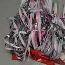 4 Pack Pink Bow Party Backdrop Decoration Pink Bow Foil Fringe Curtains for Girls Bow Birthday Baby Shower Decorations Bridal Shower Bachelorette Party Decor Supplies 3.2ft X 8.2ft