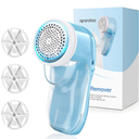 Electric Lint Remover Fabric Shaver, USB Rechargeable Bobble Remover for Clothes Debobbler Clothes Shaver Sweater Shaver Lint Roller Wool Defuzzer Fluff Remover for Clothes Carpet(3 Blades Included)