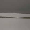 Amazon Basics No Drilling Spring Tension Curtain Rod, Adjustable Length 54-90" Width, Classic Finial, Nickel
