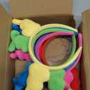 Easter Bunny Headbands, 6 Pack, Plush Rabbit Ears, Assorted Colors