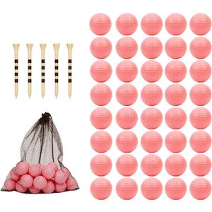 40 Pack Foam Golf Practice Balls - Realistic Feel and Limited Flight Training Balls for Indoor or Outdoor